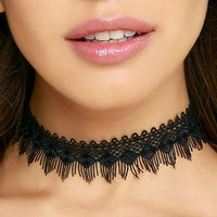 Hollow Out Black Choker Necklace For Women - sparklingselections
