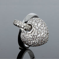 Heart shape Beautiful Cubic Stone Wedding Ring