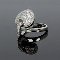 Heart shape Beautiful Cubic Stone Wedding Ring