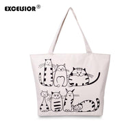 Printed Female Shopping Tote Bag - sparklingselections
