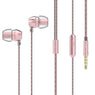 new Metal Super Bass Stereo Headphones with Mic for Smart Phones