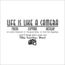 Life is a camera quote wall stickers wall sticker