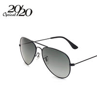 Men Stainless Steel Oval UV400 Sun Glasses