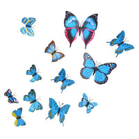 PVC Wall Decals Butterfly 3D Home Decor Wall Stickers 12PCs