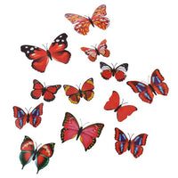 PVC Wall Decals Butterfly 3D Home Decor Wall Stickers 12PCs