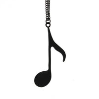 Tone Music Notes Pendant Necklace for Women