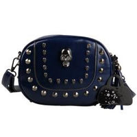 Rivet Skull Tassel Women Messenger Bag - sparklingselections