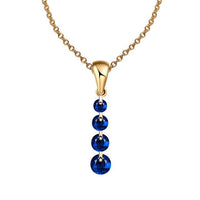 Crystal Long Water Drop Pendant Necklace - sparklingselections