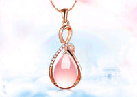 Charm Water Drop Necklaces Pendants with stone for Women