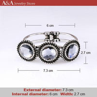 Brightly Vintage Bangles & Bracelets Black Oval Rhinestones For Women Gifts - sparklingselections