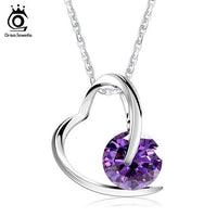 Sterling Silver Heart Pedant Necklace for Women - sparklingselections