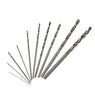 High Speed HSS White Steel Twist Drill Bit Set 10Pcs