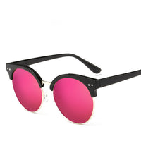 Women's Lunette Mirror Shades Outdoor Sunglasses