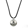 Silver Plated Stainless Steel Ball Pendant Necklace for Women