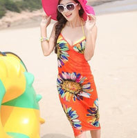 New sunscreen bikinis beach towel scarf dress size m - sparklingselections