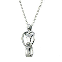 Mother And Her Child Silver Plated Pendant Necklace for Women