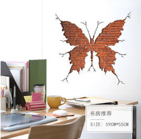 New Fashion 3D Butterfly Wall Rupture Wall Stickers - sparklingselections