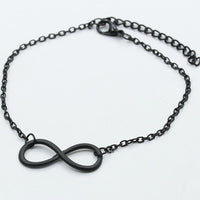 Unisex Infinity Bracelet 8 Shape Pendants Link Chain - sparklingselections