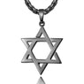 Magent star David pendant necklace