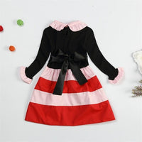 Striped Casual Party Dress for Kid Girls - sparklingselections