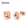 Rose Gold Color Classic Love Knot Post Stud Earrings