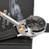 New Stylish Electronic Rechargeable USB Lighter Wrist Watch - sparklingselections
