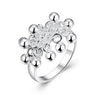 Grapes Shaped Silver Plated Rings for women (SMTR016)