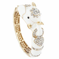 New Crystal Elephant Bracelets & Bangles For Women's Fashion High Quality Engagement Wedding Bangle Jewelry Gifts - sparklingselections