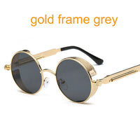 Gothic Steampunk Coating Mirrored Sunglasses for MEn