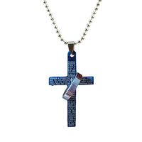 Bible Cross Circle Pendant Necklace - sparklingselections