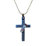 Bible Cross Circle Pendant Necklace