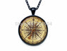 ART PRINT Steampunk Chain Art Pendant Necklace for Women