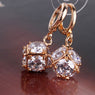 White/Gold-color Drop Earrings for Women