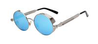 Round Metal Steampunk Unisex Sunglasses