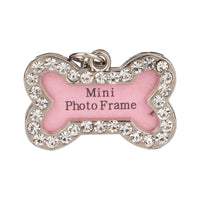 Bone Shaped Dog Tag Pink Dogs Pet Supplies - sparklingselections