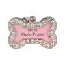 Bone Shaped Dog Tag Pink Dogs Pet Supplies