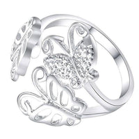 Silver Plated Beautiful Wedding Jewelry Ring - sparklingselections