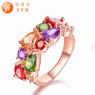 Colorful Cubic Zircon Ring Wedding Rings for Women (RI0003)