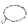 Women's  Stainless Steel Silver Bracelets