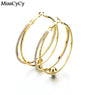 Punk Style Bid Hoop Earrings For Women