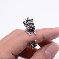 Puppy Animal Adjustable Rings for Women - sparklingselections