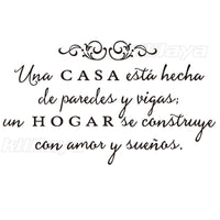 New Spanish Quote Wall Decals Removable Sticker for Home - sparklingselections