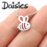 Bumble Bee Shaped Cute Insect Charm Pendant Necklace