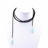 Black Terciopelo Leather Long DIY Chain necklaces for Women