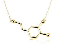 Elegant Long Chain Small Pendant Chemistry Necklace for Women