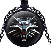 Unisex The Witcher 3 cabochon crystal Necklace Pendant - sparklingselections