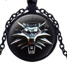 Unisex The Witcher 3 cabochon crystal Necklace Pendant