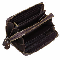 Large Capacity Leather Clutch bag - sparklingselections