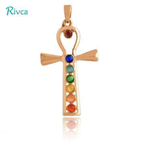 Crystal 7 Chakra Reiki Stone Pendant Necklace For Women (A57)