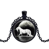 Cute Horse Black Pendant Necklace - sparklingselections